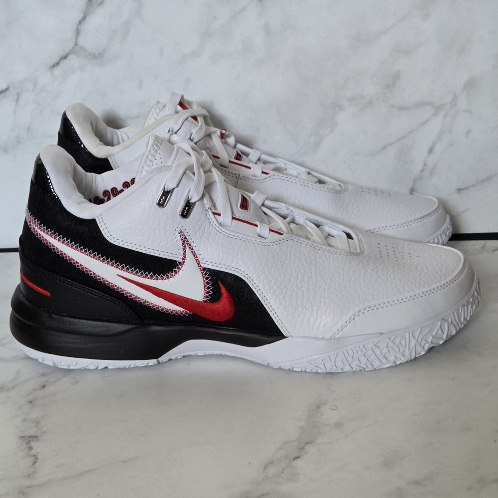 Nike Zoom Lebron NXXT Gen AMPD First Game Mens Sneakers Shoes Red White Size 10